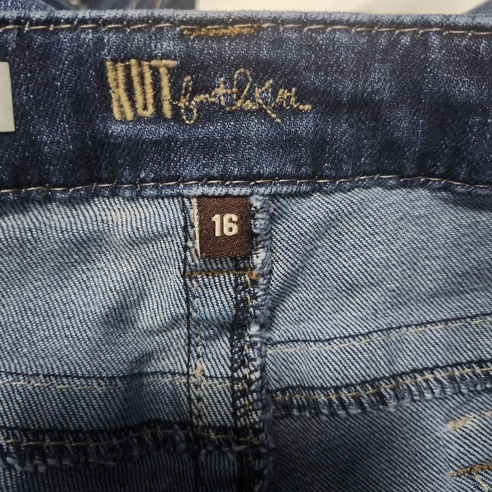 KUT women's Natalie denim shorts size 16 blue - Picture 7 of 9